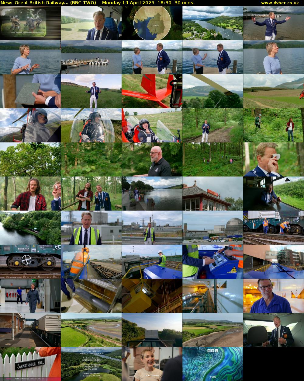 Great British Railway... (BBC TWO) Monday 14 April 2025 18:30 - 19:00