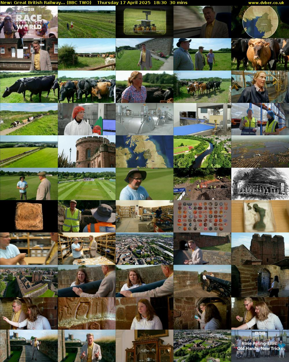 Great British Railway... (BBC TWO) Thursday 17 April 2025 18:30 - 19:00