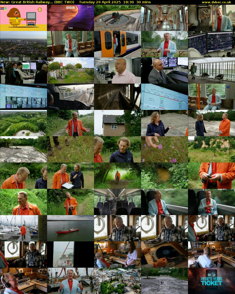 Great British Railway... (BBC TWO) Tuesday 29 April 2025 18:30 - 19:00