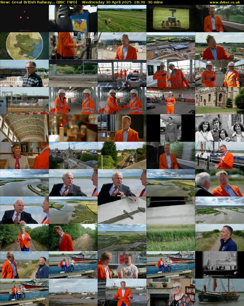 Great British Railway... (BBC TWO) Wednesday 30 April 2025 18:30 - 19:00