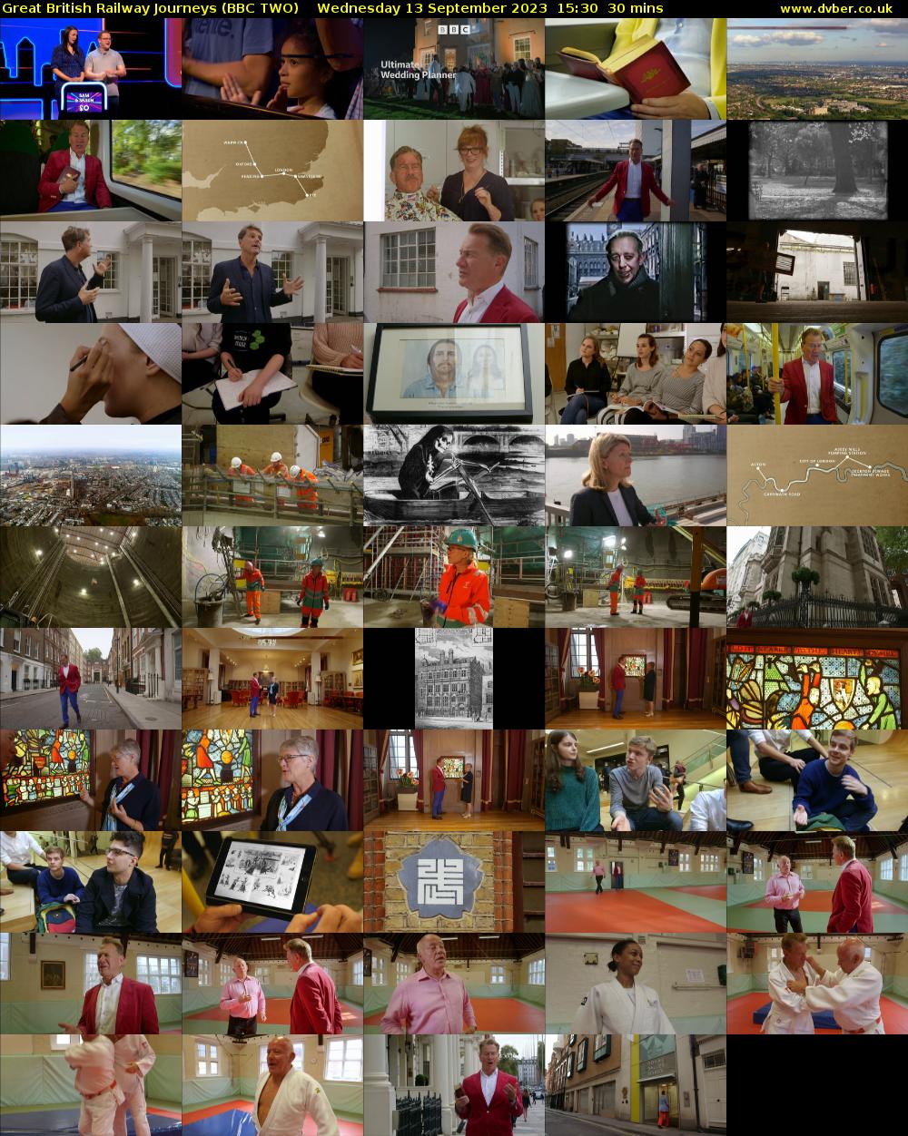 Great British Railway Journeys (BBC TWO) Wednesday 13 September 2023 15:30 - 16:00