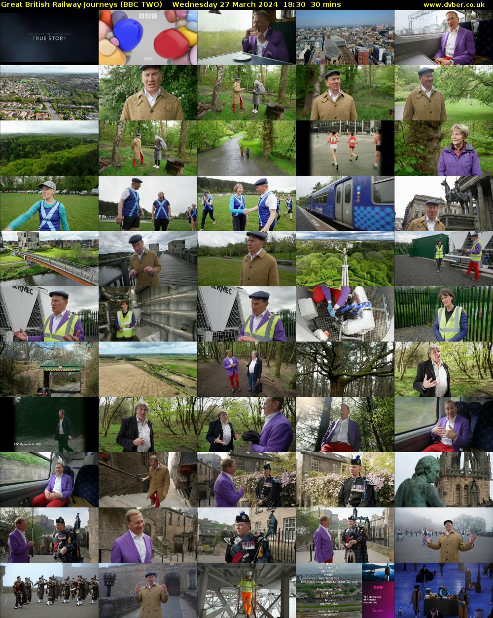 Great British Railway Journeys (BBC TWO) Wednesday 27 March 2024 18:30 - 19:00
