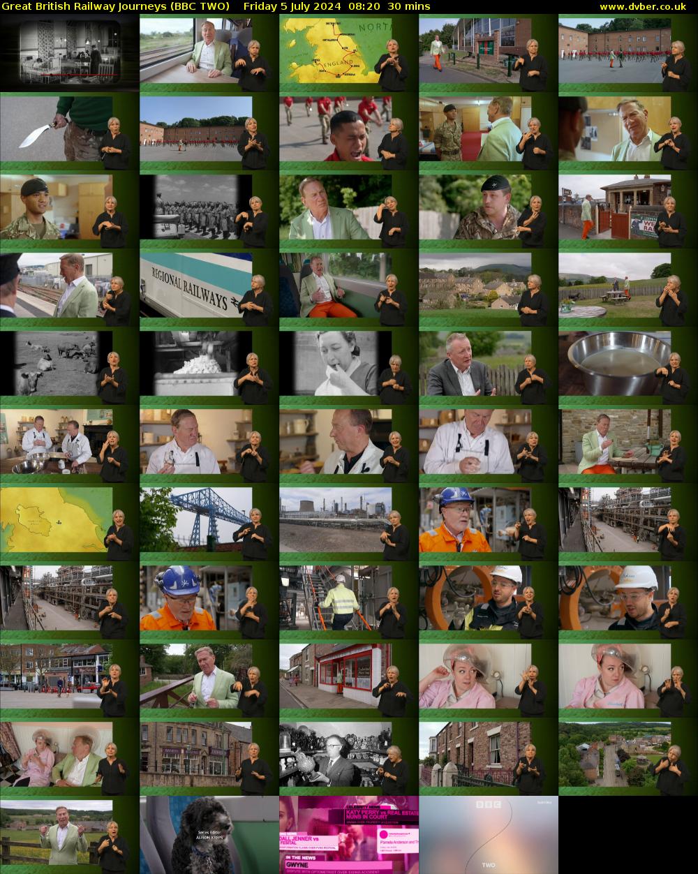 Great British Railway Journeys (BBC TWO) Friday 5 July 2024 08:20 - 08:50
