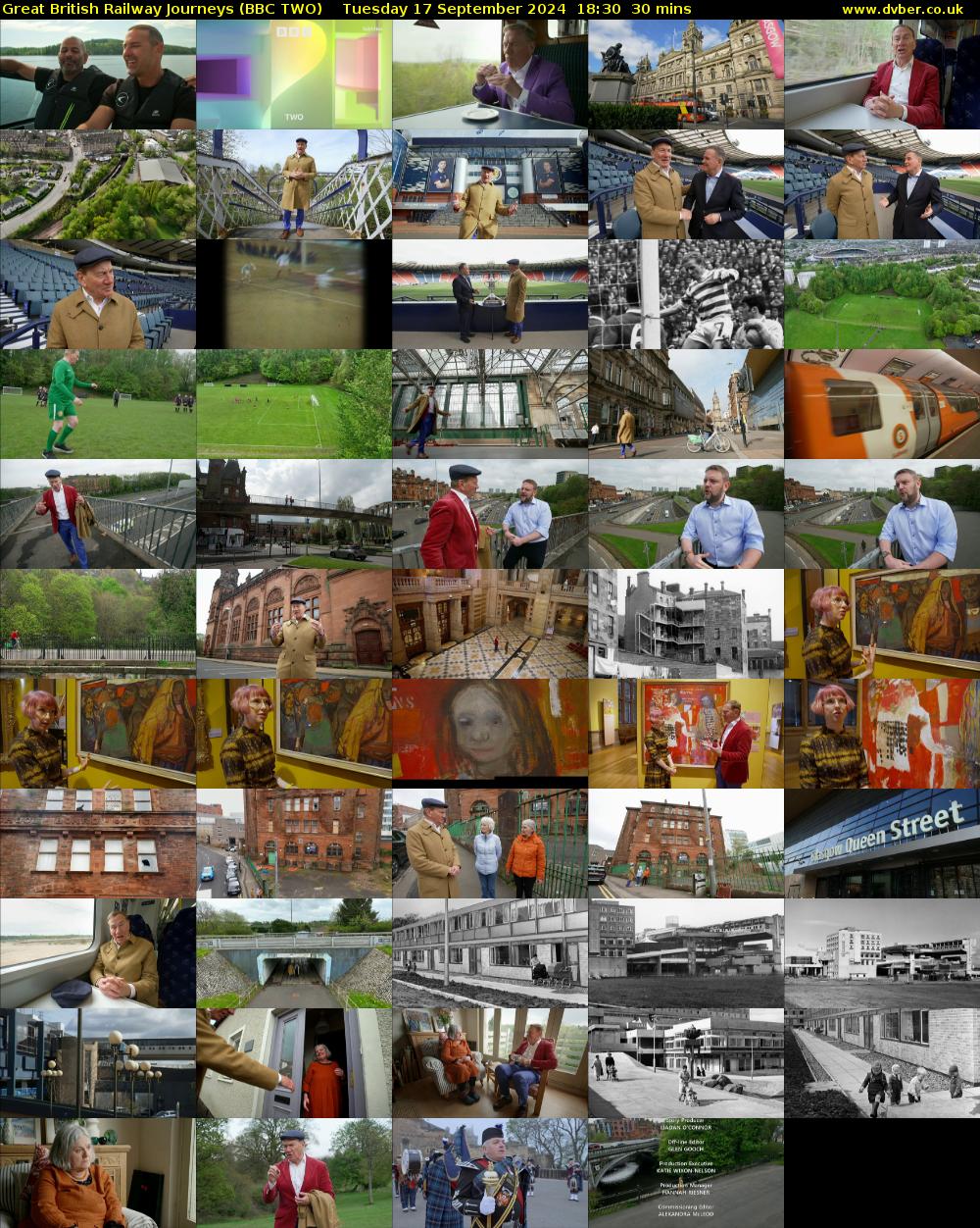 Great British Railway Journeys (BBC TWO) Tuesday 17 September 2024 18:30 - 19:00