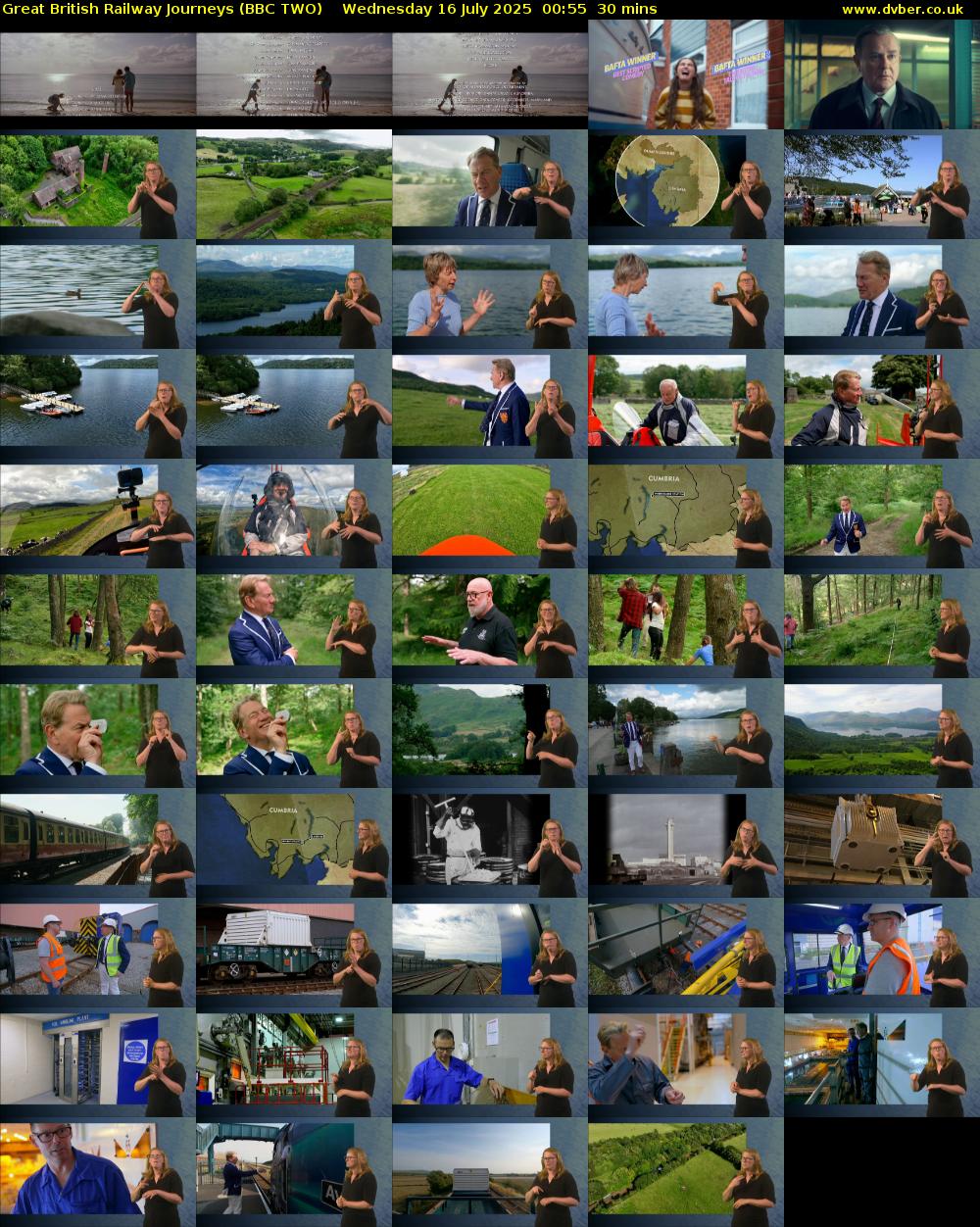 Great British Railway Journeys (BBC TWO) Wednesday 16 July 2025 00:55 - 01:25