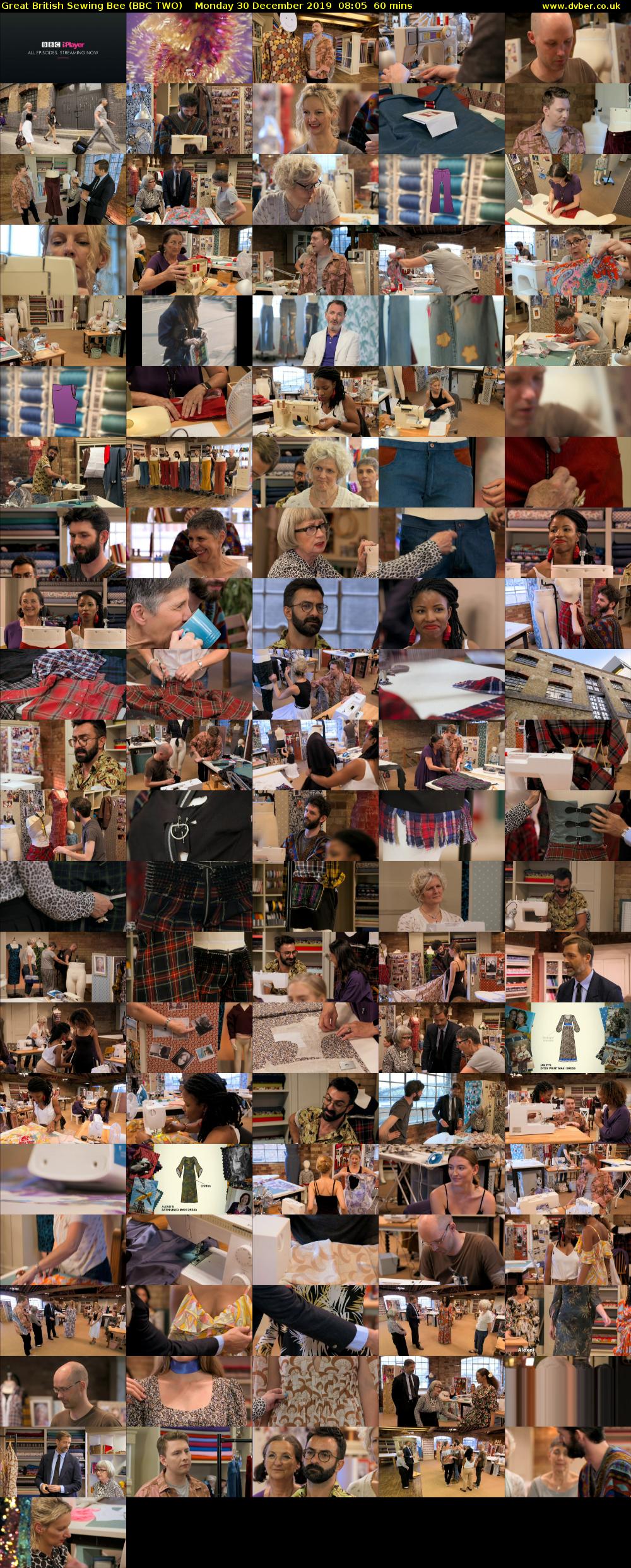 Great British Sewing Bee (BBC TWO) Monday 30 December 2019 08:05 - 09:05