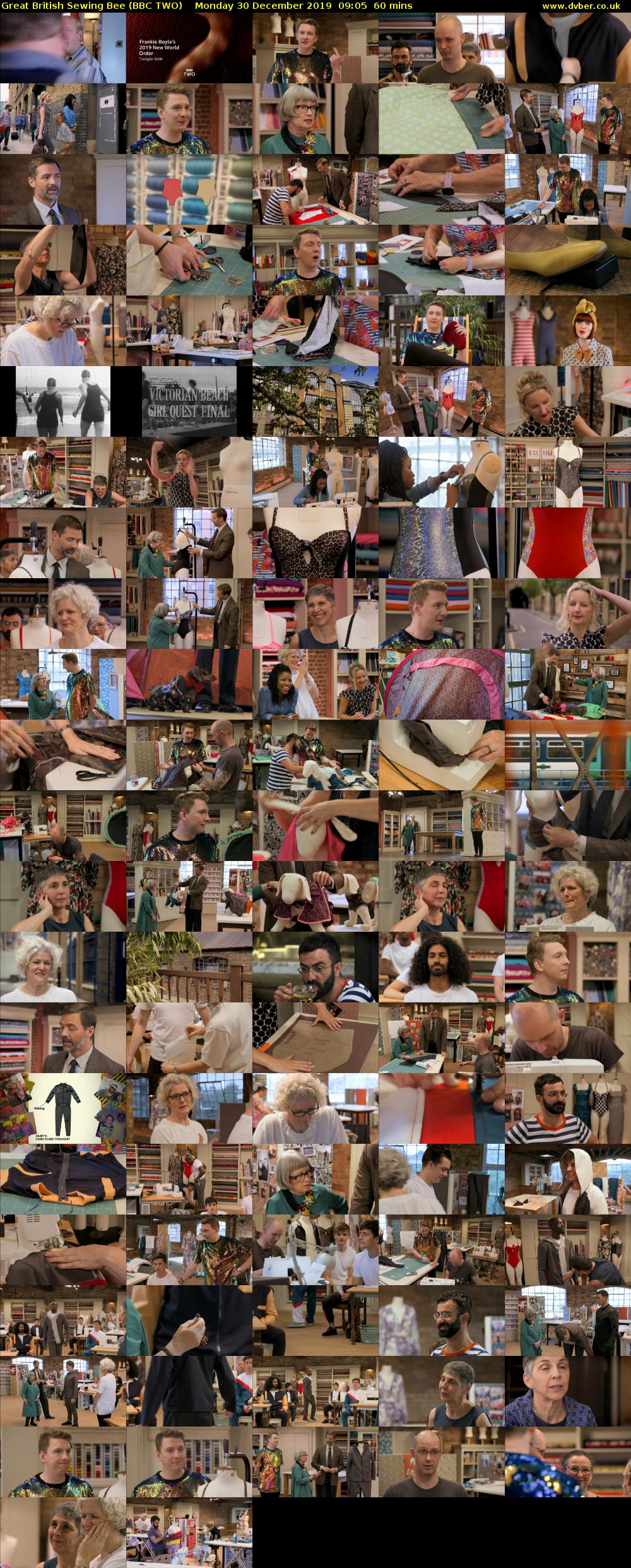 Great British Sewing Bee (BBC TWO) Monday 30 December 2019 09:05 - 10:05