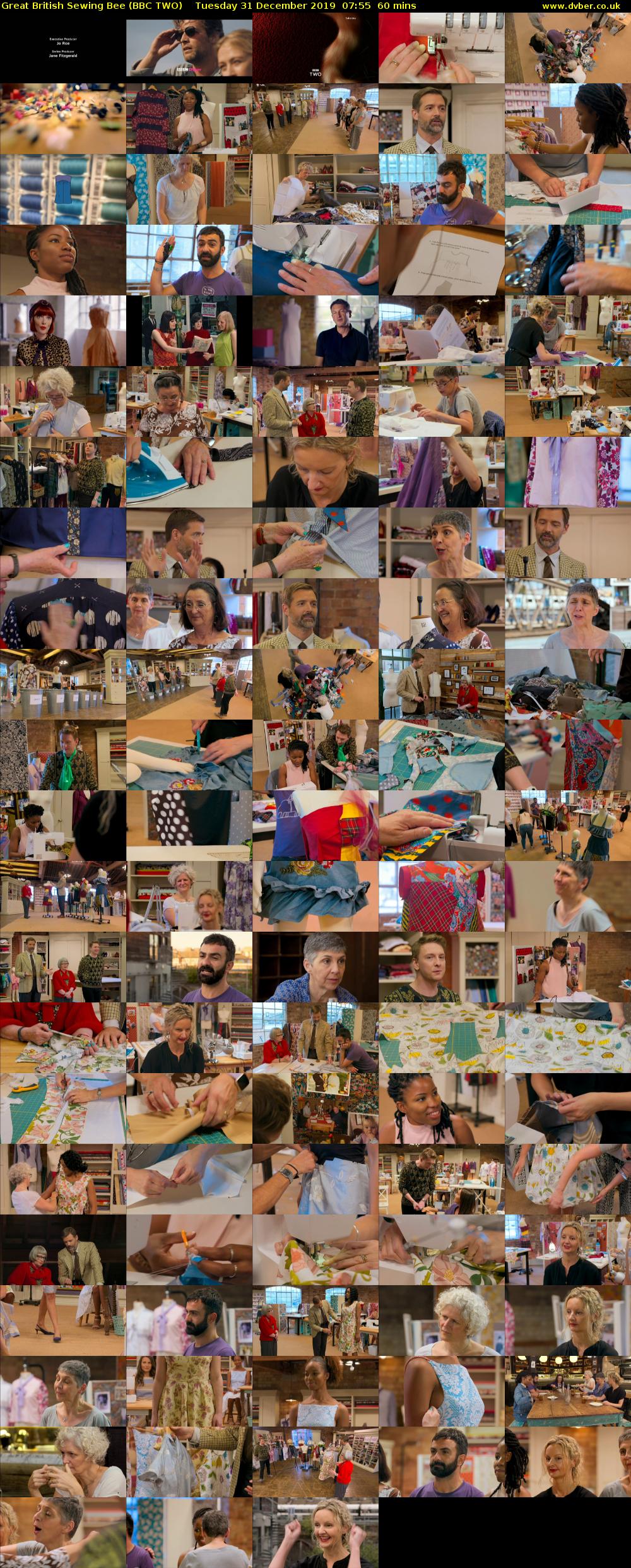 Great British Sewing Bee (BBC TWO) Tuesday 31 December 2019 07:55 - 08:55