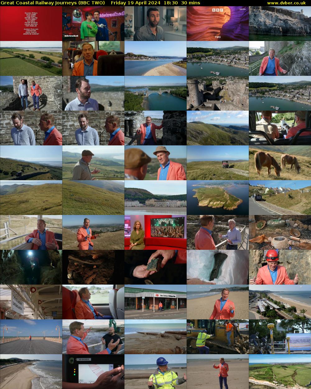 Great Coastal Railway Journeys (BBC TWO) Friday 19 April 2024 18:30 - 19:00