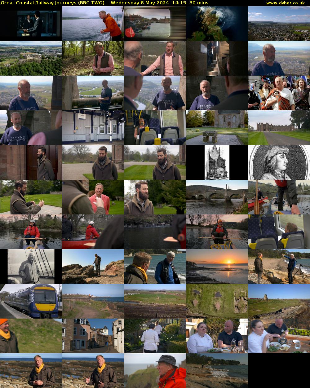 Great Coastal Railway Journeys (BBC TWO) Wednesday 8 May 2024 14:15 - 14:45