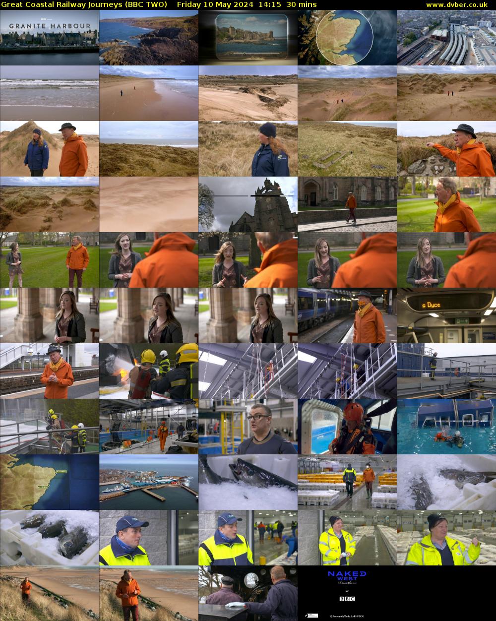 Great Coastal Railway Journeys (BBC TWO) Friday 10 May 2024 14:15 - 14:45