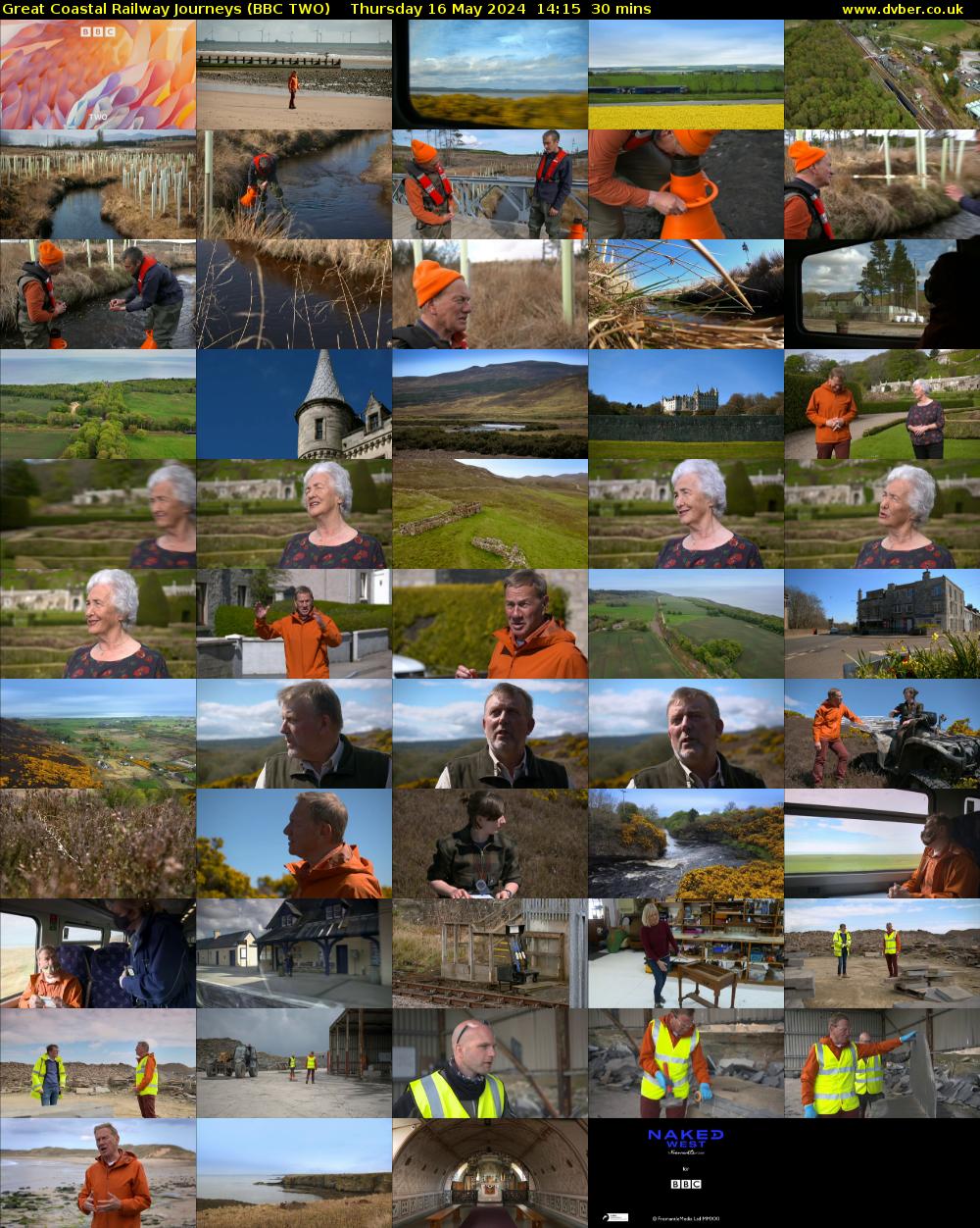 Great Coastal Railway Journeys (BBC TWO) Thursday 16 May 2024 14:15 - 14:45