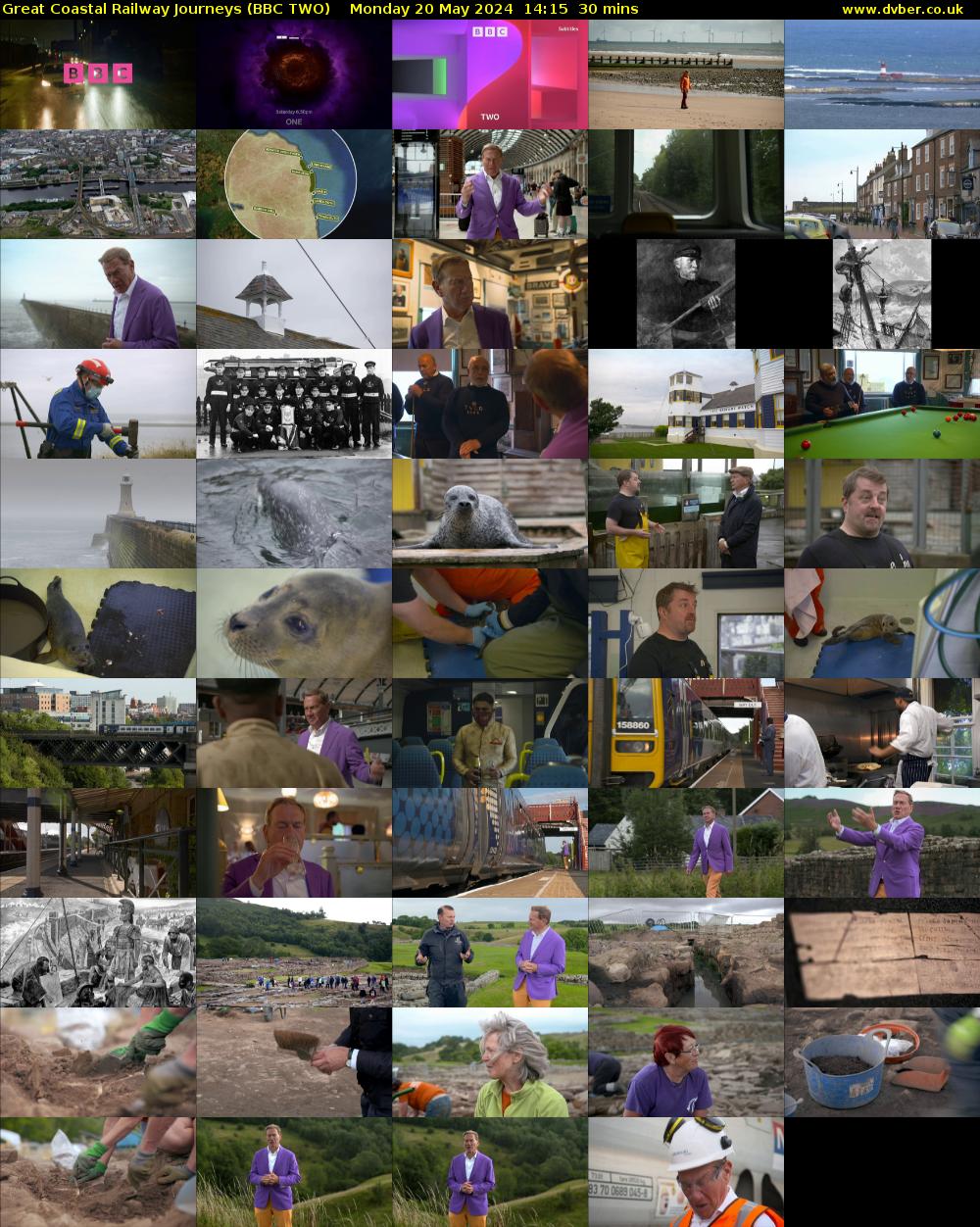 Great Coastal Railway Journeys (BBC TWO) Monday 20 May 2024 14:15 - 14:45