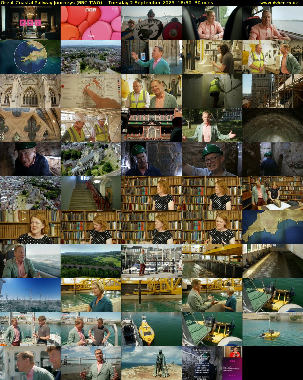 Great Coastal Railway Journeys (BBC TWO) Tuesday 2 September 2025 18:30 - 19:00
