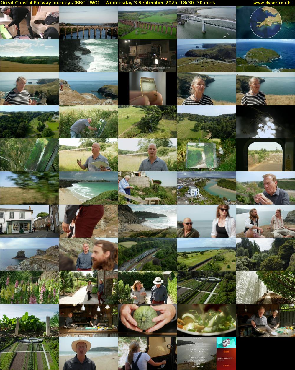 Great Coastal Railway Journeys (BBC TWO) Wednesday 3 September 2025 18:30 - 19:00