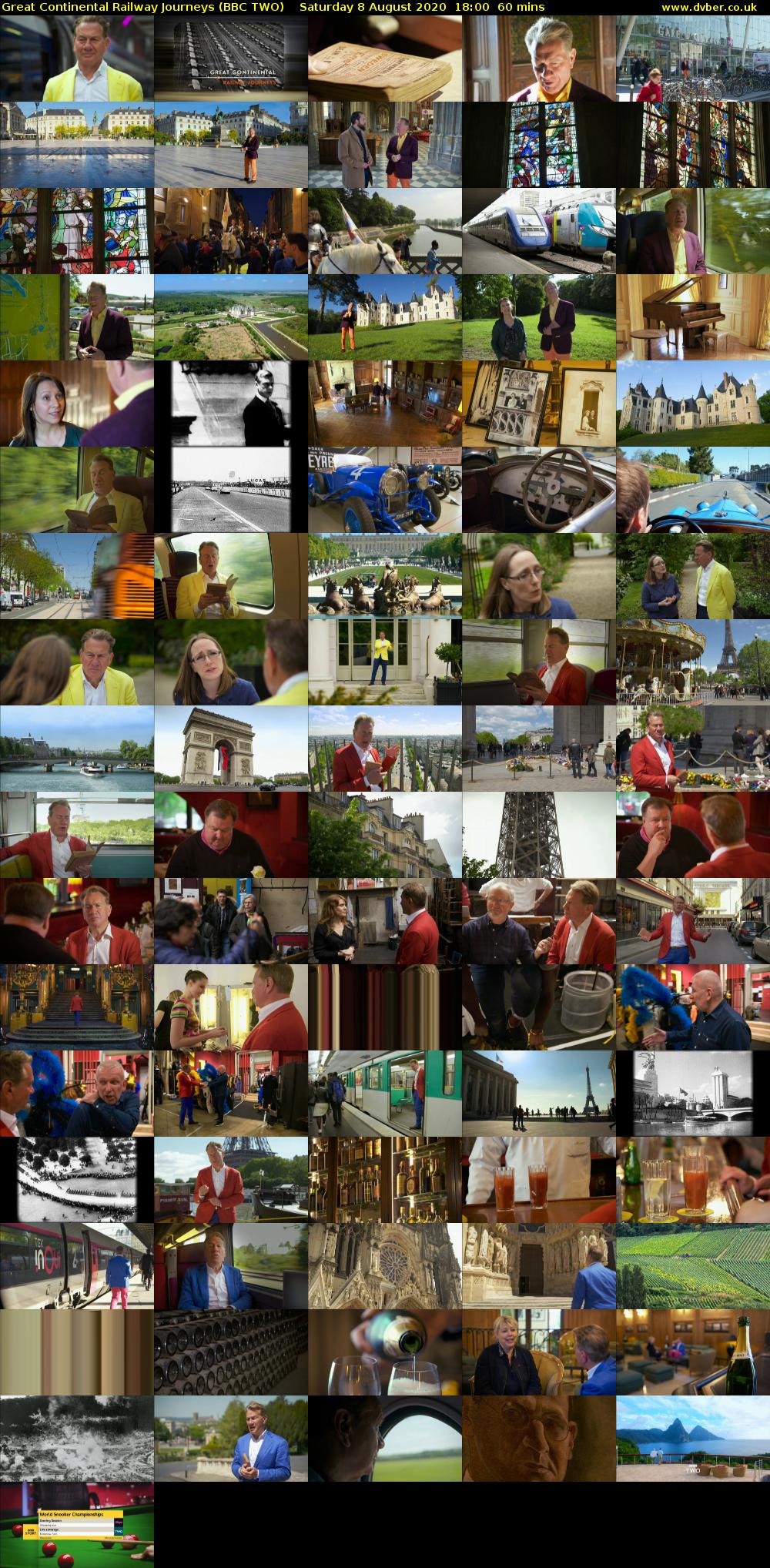Great Continental Railway Journeys (BBC TWO) Saturday 8 August 2020 18:00 - 19:00