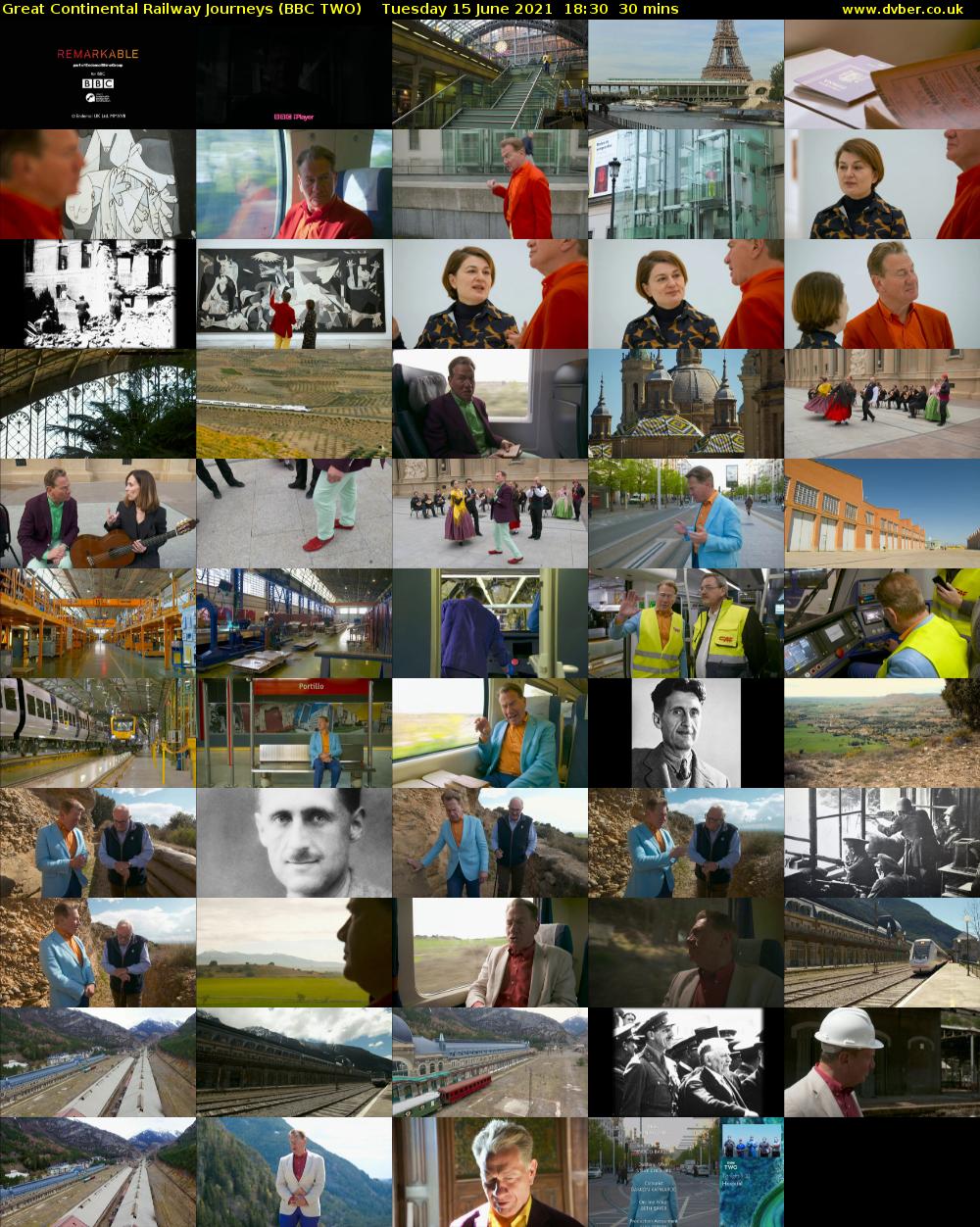 Great Continental Railway Journeys (BBC TWO) Tuesday 15 June 2021 18:30 - 19:00