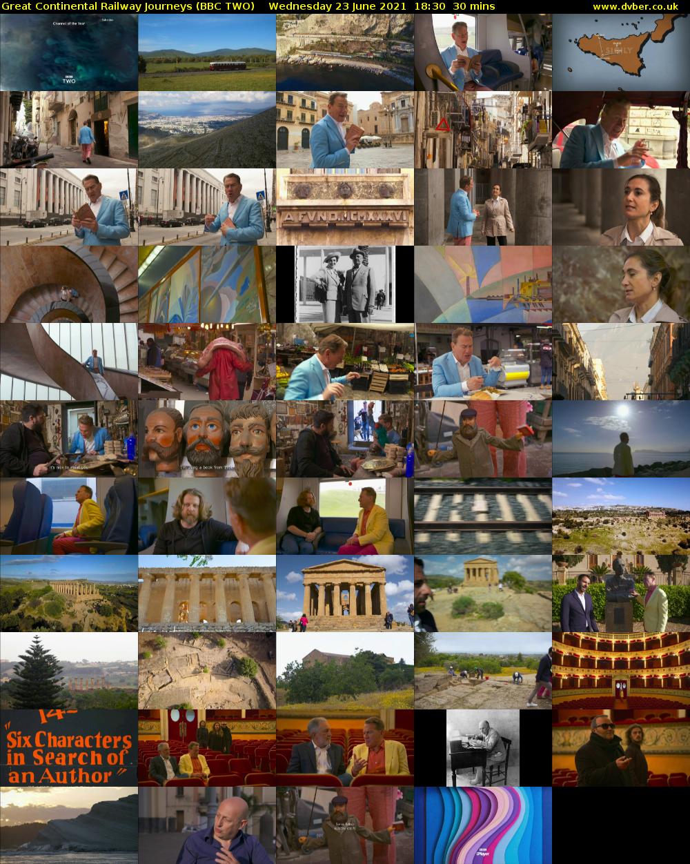 Great Continental Railway Journeys (BBC TWO) Wednesday 23 June 2021 18:30 - 19:00