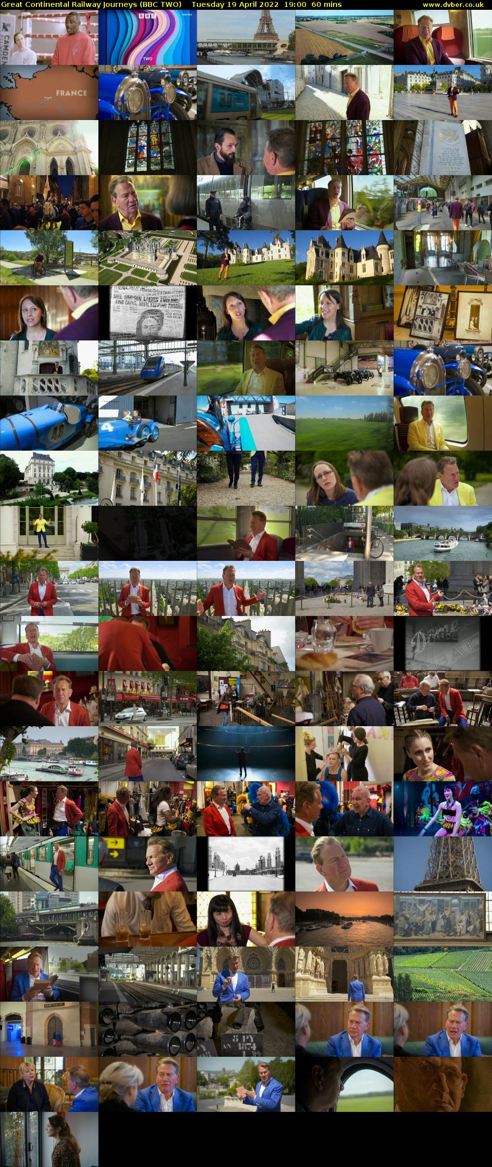 Great Continental Railway Journeys (BBC TWO) Tuesday 19 April 2022 19:00 - 20:00