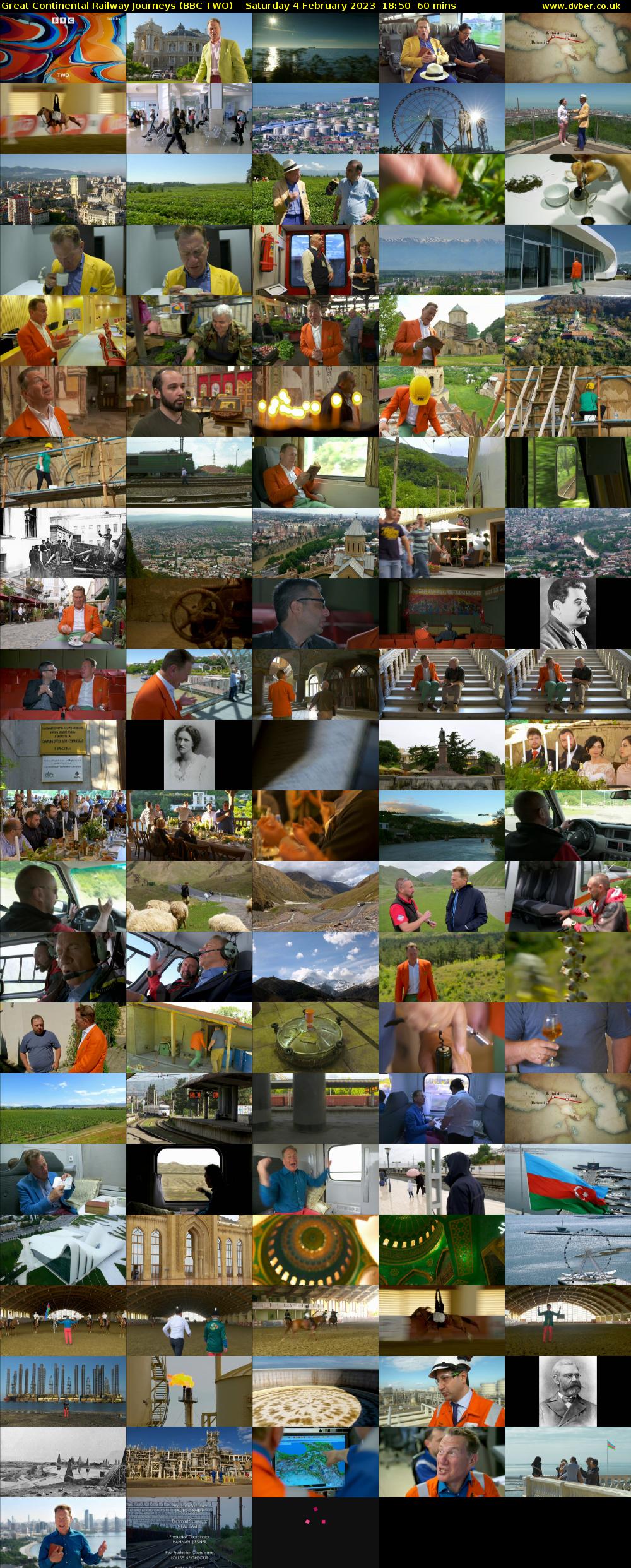 Great Continental Railway Journeys (BBC TWO) Saturday 4 February 2023 18:50 - 19:50
