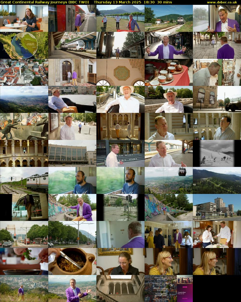 Great Continental Railway Journeys (BBC TWO) Thursday 13 March 2025 18:30 - 19:00
