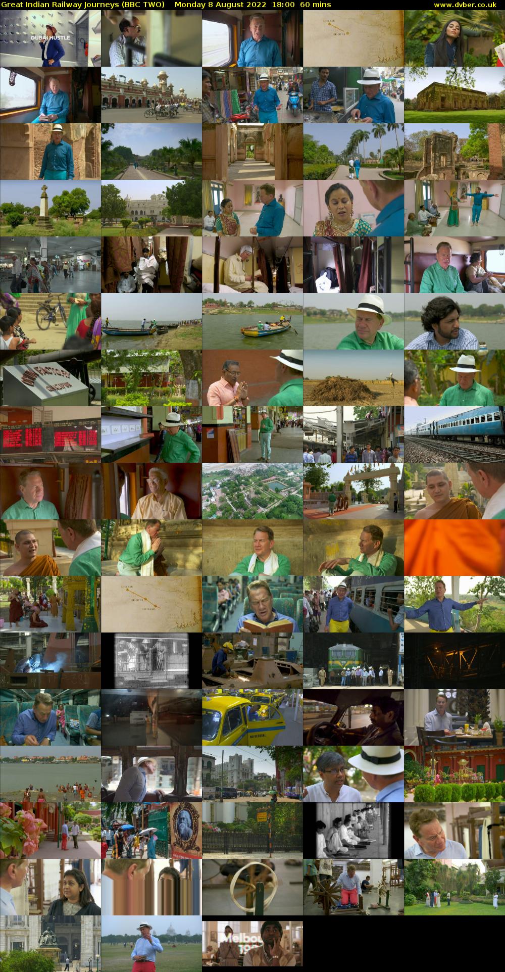 Great Indian Railway Journeys (BBC TWO) Monday 8 August 2022 18:00 - 19:00