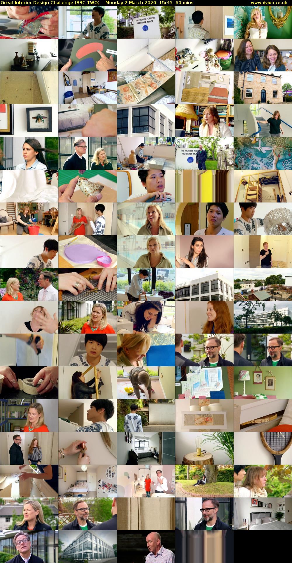 Great Interior Design Challenge (BBC TWO) Monday 2 March 2020 15:45 - 16:45