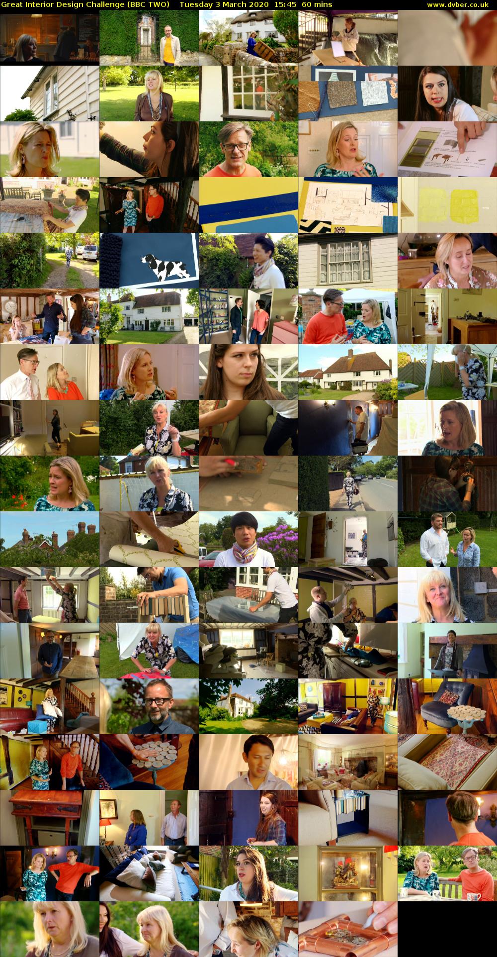 Great Interior Design Challenge (BBC TWO) Tuesday 3 March 2020 15:45 - 16:45