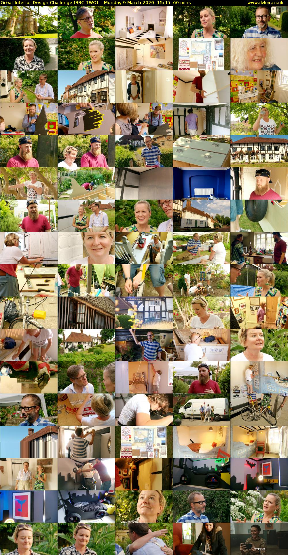 Great Interior Design Challenge (BBC TWO) Monday 9 March 2020 15:45 - 16:45