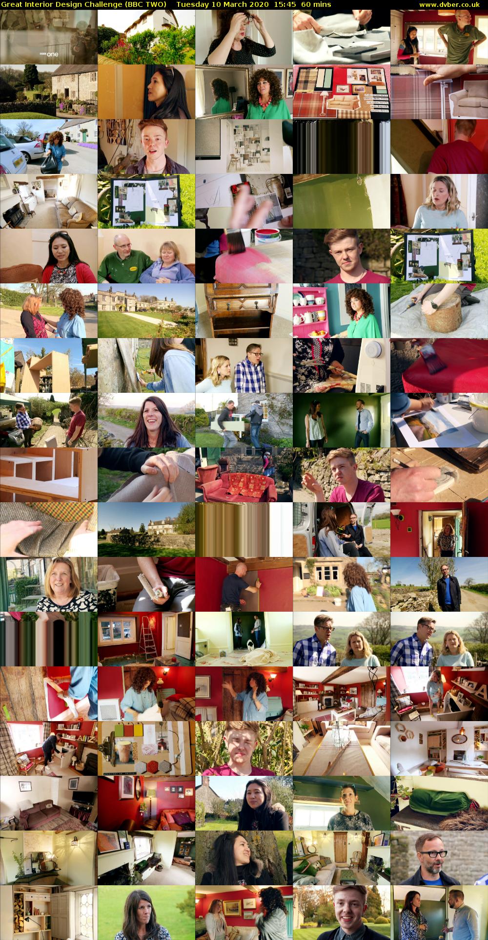 Great Interior Design Challenge (BBC TWO) Tuesday 10 March 2020 15:45 - 16:45