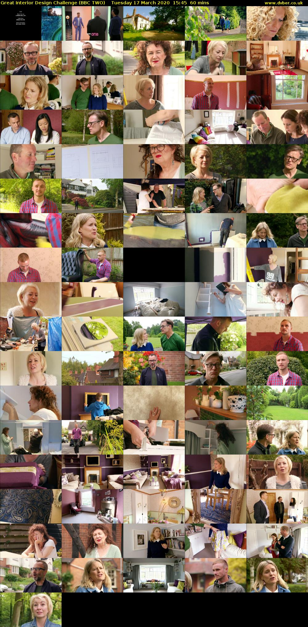 Great Interior Design Challenge (BBC TWO) Tuesday 17 March 2020 15:45 - 16:45