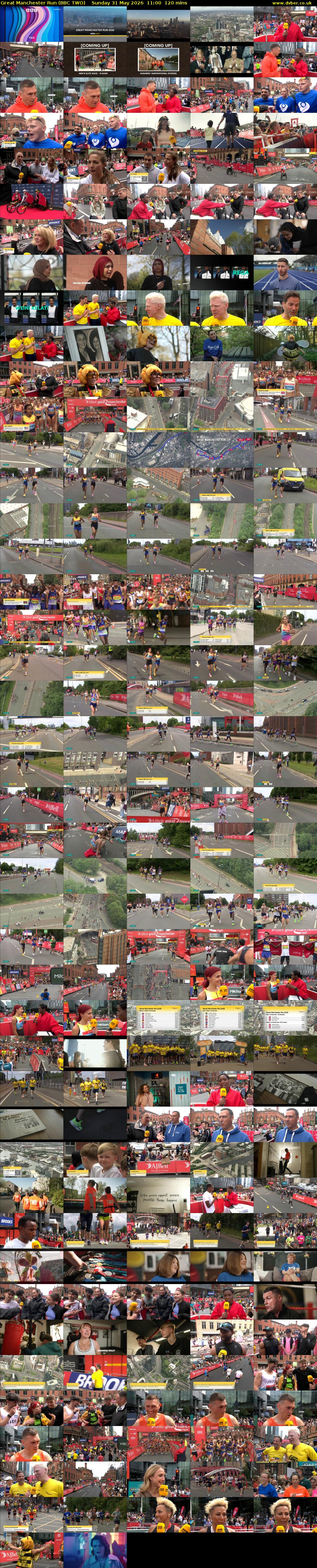 Great Manchester Run (BBC TWO) Sunday 31 May 2026 11:00 - 13:00