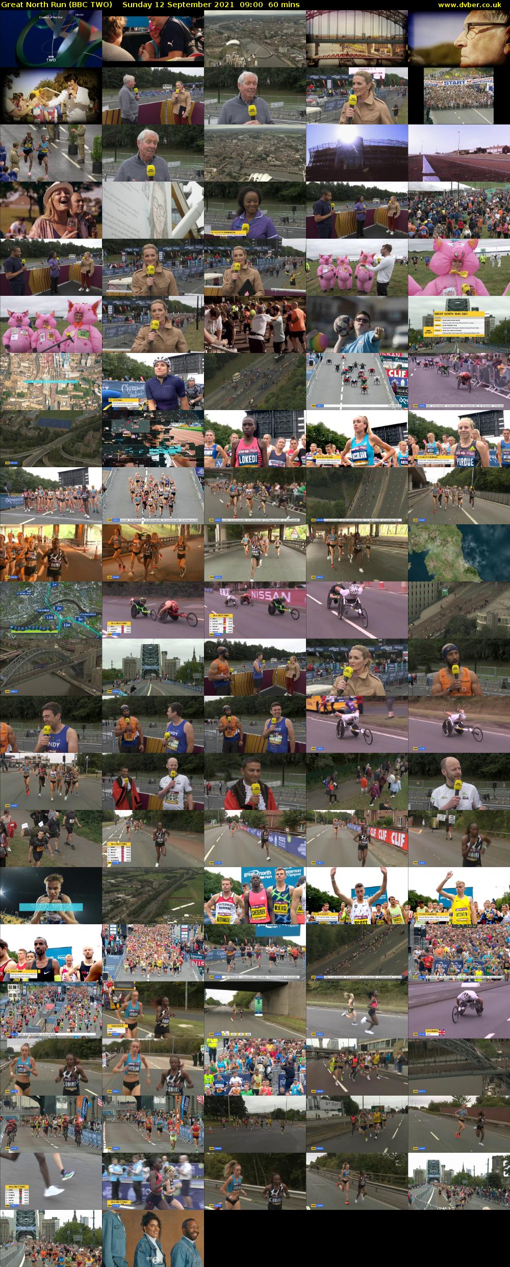 Great North Run (BBC TWO) Sunday 12 September 2021 09:00 - 10:00