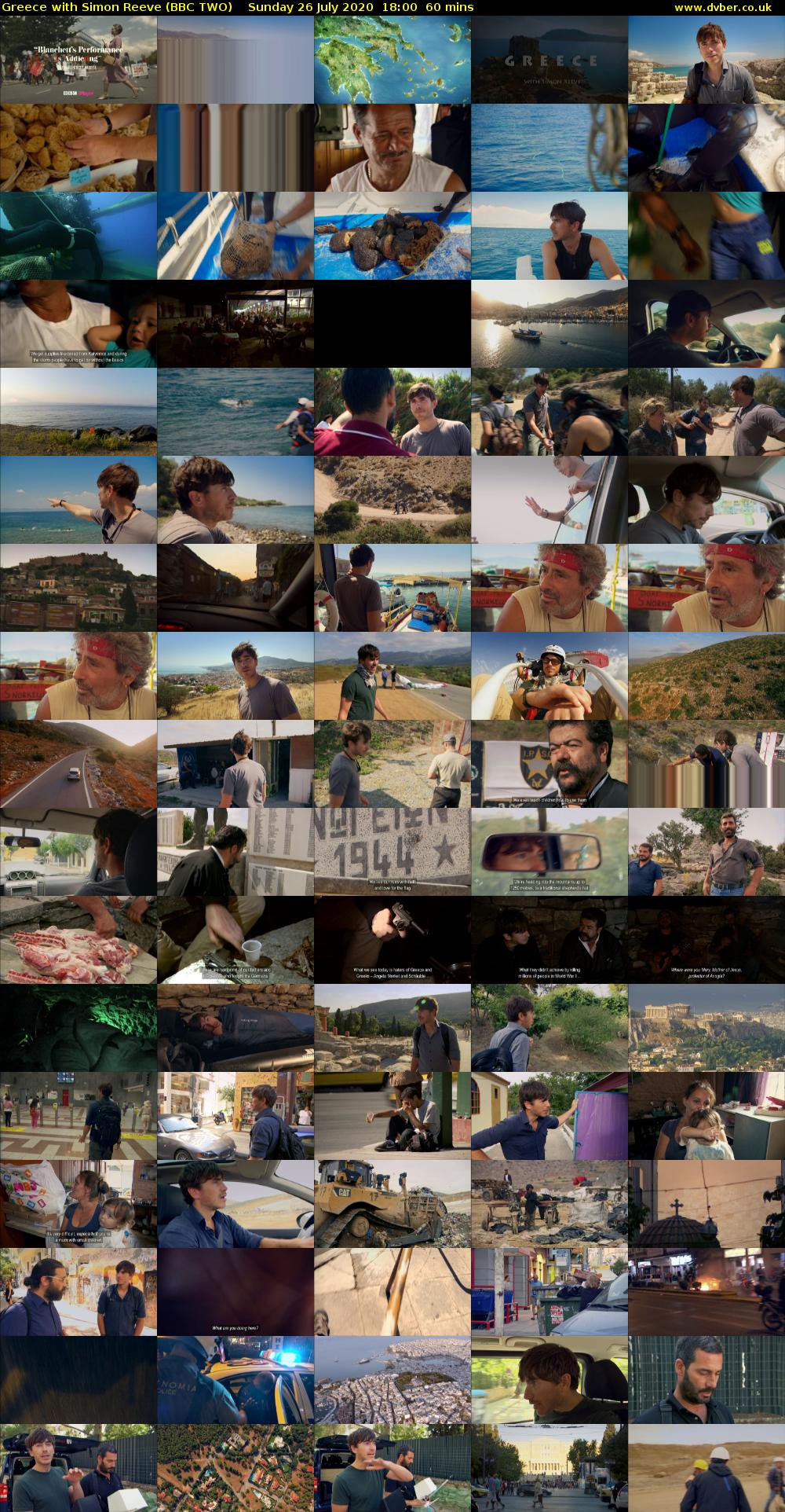 Greece with Simon Reeve (BBC TWO) Sunday 26 July 2020 18:00 - 19:00