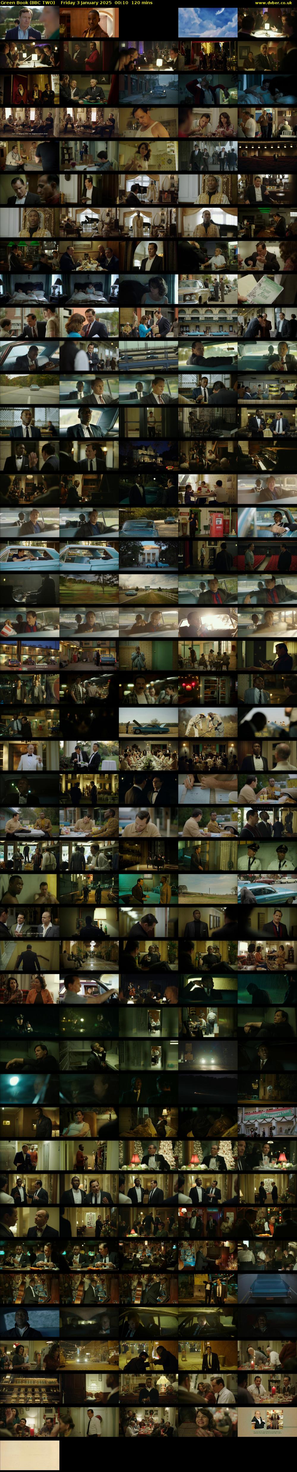 Green Book (BBC TWO) Friday 3 January 2025 00:10 - 02:10