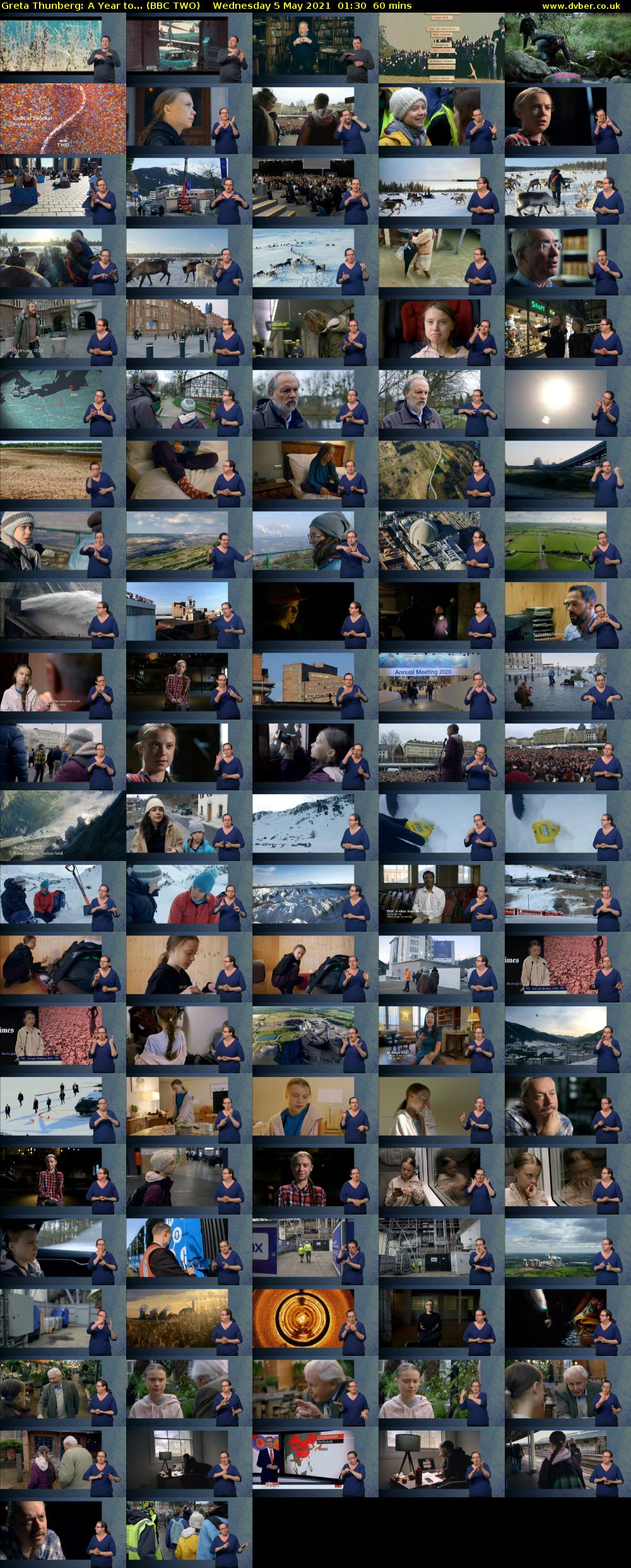 Greta Thunberg: A Year to... (BBC TWO) Wednesday 5 May 2021 01:30 - 02:30