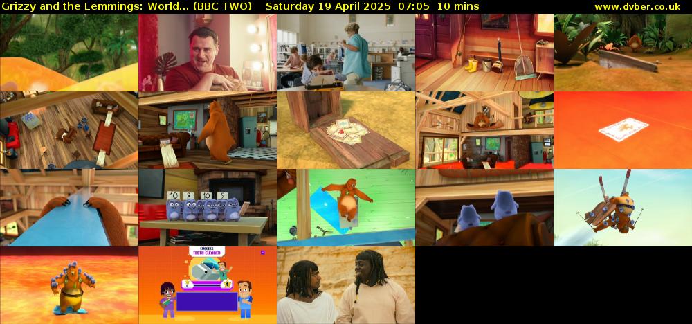 Grizzy and the Lemmings: World... (BBC TWO) Saturday 19 April 2025 07:05 - 07:15