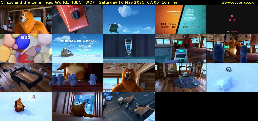 Grizzy and the Lemmings: World... (BBC TWO) Saturday 10 May 2025 07:05 - 07:15