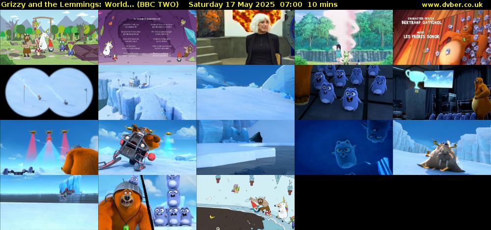 Grizzy and the Lemmings: World... (BBC TWO) Saturday 17 May 2025 07:00 - 07:10