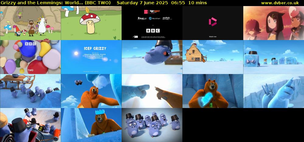 Grizzy and the Lemmings: World... (BBC TWO) Saturday 7 June 2025 06:55 - 07:05