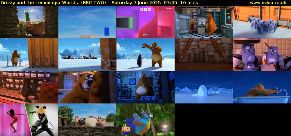 Grizzy and the Lemmings: World... (BBC TWO) Saturday 7 June 2025 07:05 - 07:15