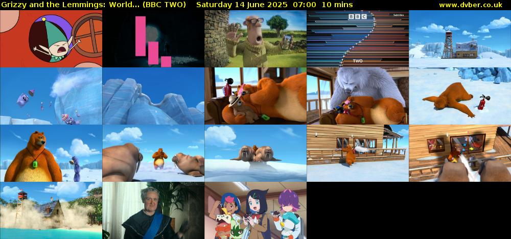 Grizzy and the Lemmings: World... (BBC TWO) Saturday 14 June 2025 07:00 - 07:10