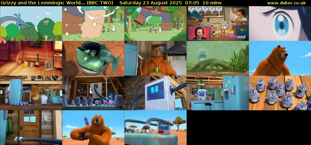 Grizzy and the Lemmings: World... (BBC TWO) Saturday 23 August 2025 07:05 - 07:15