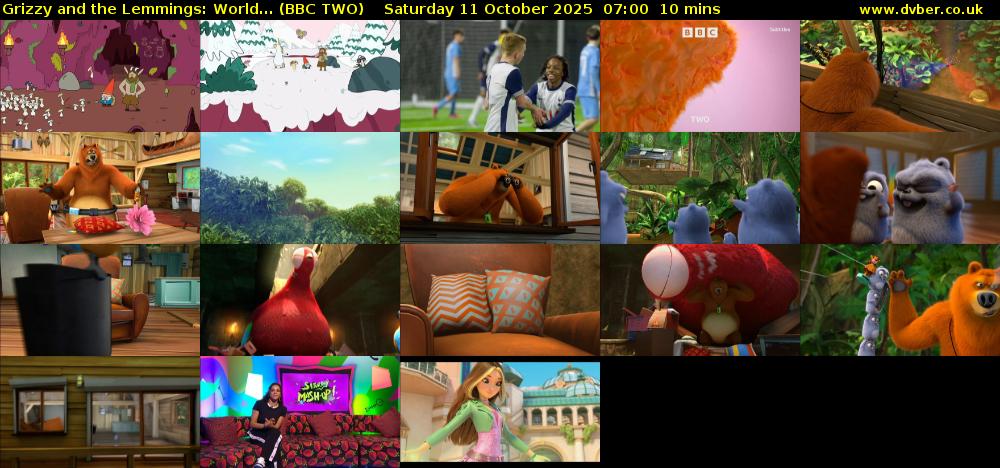 Grizzy and the Lemmings: World... (BBC TWO) Saturday 11 October 2025 07:00 - 07:10
