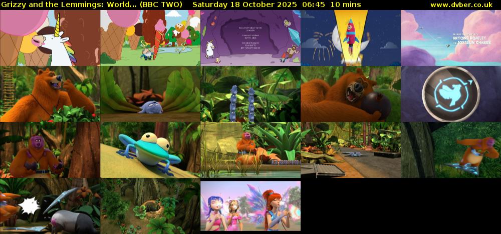 Grizzy and the Lemmings: World... (BBC TWO) Saturday 18 October 2025 06:45 - 06:55