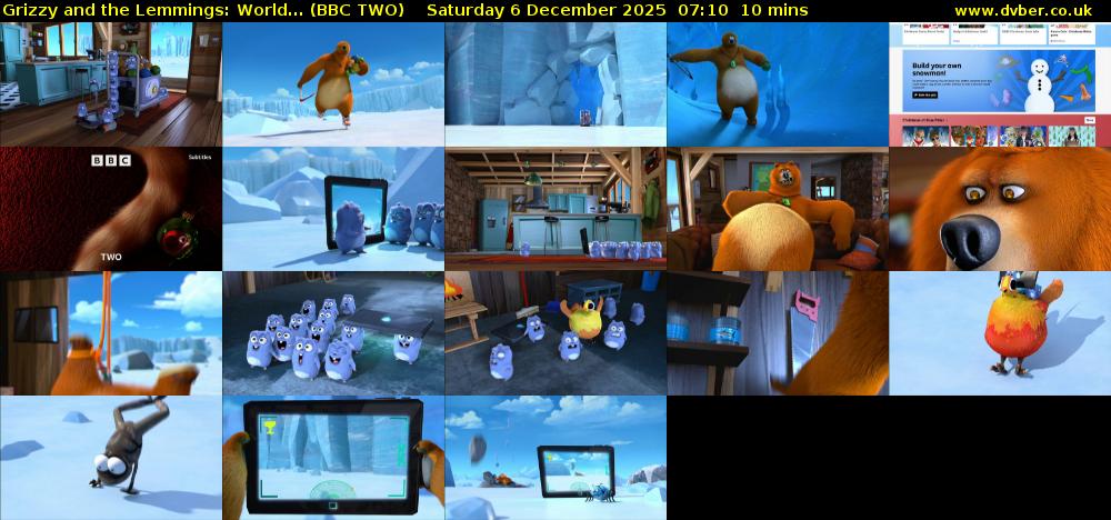 Grizzy and the Lemmings: World... (BBC TWO) Saturday 6 December 2025 07:10 - 07:20
