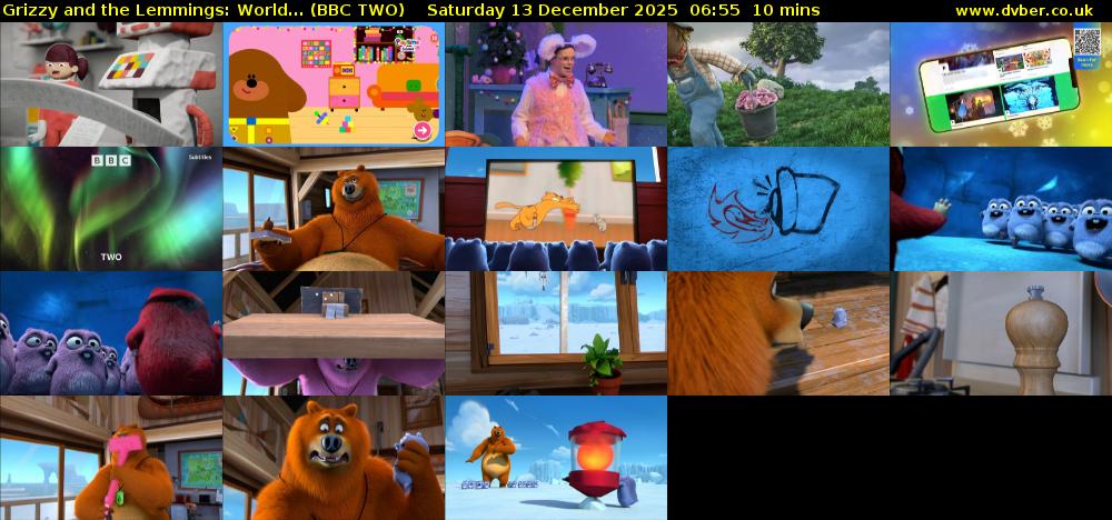 Grizzy and the Lemmings: World... (BBC TWO) Saturday 13 December 2025 06:55 - 07:05