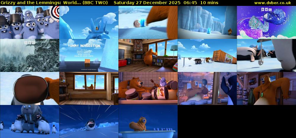 Grizzy and the Lemmings: World... (BBC TWO) Saturday 27 December 2025 06:45 - 06:55