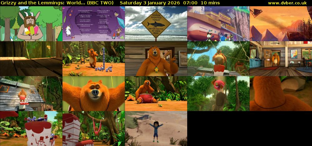Grizzy and the Lemmings: World... (BBC TWO) Saturday 3 January 2026 07:00 - 07:10