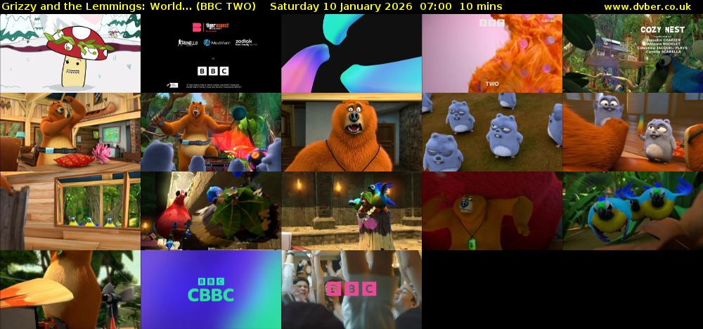 Grizzy and the Lemmings: World... (BBC TWO) Saturday 10 January 2026 07:00 - 07:10